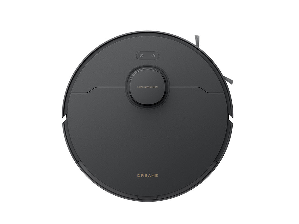 Top view of Dreame D20 Pro Plus robot vacuum showing LiDAR navigation dome and slim design