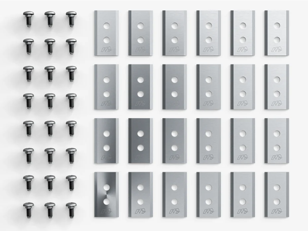 24‑piece Mammotion endurance blades set for Luba and Yuka robot mowers, superior stainless steel with sharper edge.