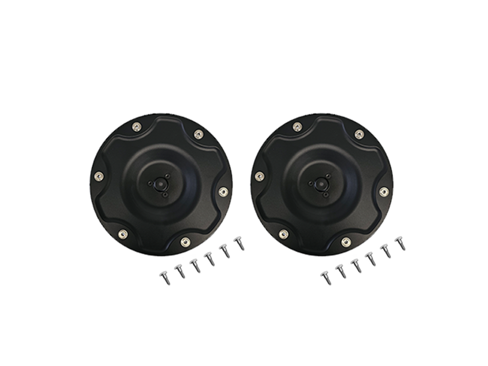 Two Mammotion Luba 2 AWD X cutting discs with mounting screws, replacement rotors for the 2025 Luba 2X 6‑blade cutting system