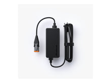 Black Mammotion Luba charging station power supply adapter with mains plug and low-voltage output cable, compatible with Luba 1 and Luba 2 robot mowers, not Luba 2X
