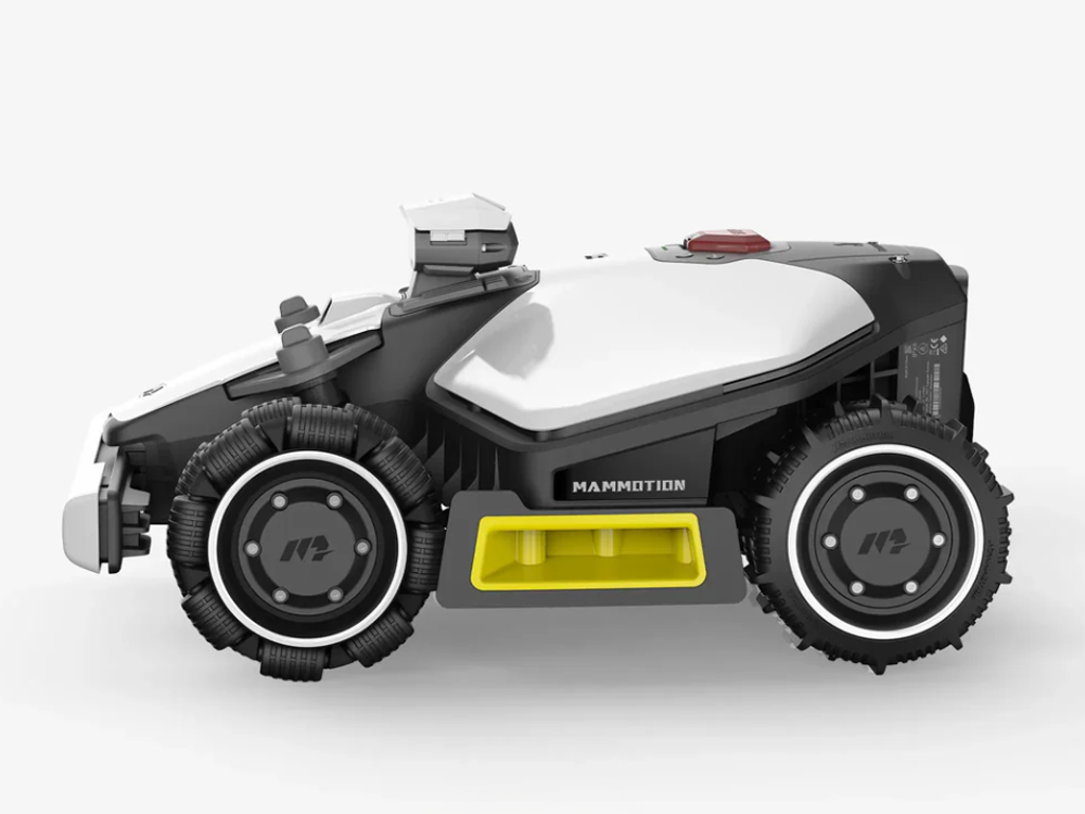 Side view of Mammotion Luba Mini AWD Robot Lawn Mower NZ – Up to 1500㎡ Lawns